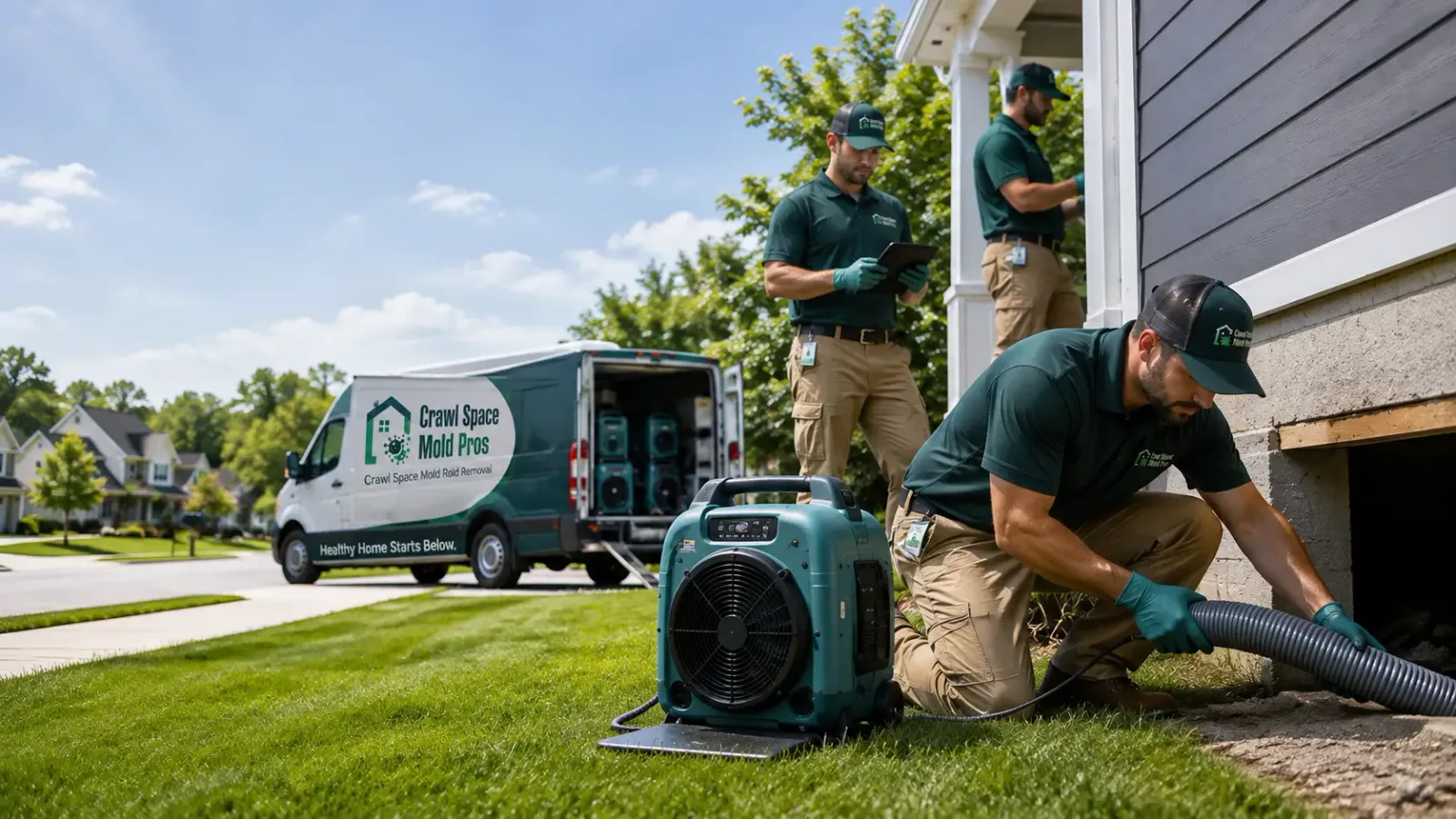 Crawl Space Mold Removal in Frederick, OK